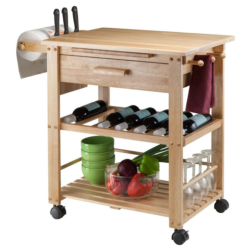 Finland Kitchen Cart Wood/Natural - Winsome, 3 of 8