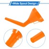 Unique Bargains Universal Oil Funnel for Engine Oil Liquid Diesel Kerosene Gasoline PP Orange 13.39"x5.28" - 4 of 4