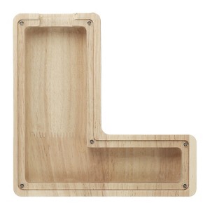 Unique Bargains Wooden Alphabet Money Saving Box Party Decorative Bank - 1 of 4