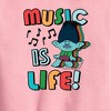 Boys' - Trolls - Music Is Life Branch Graphic Long Sleeve Fleece Sweatshirt - 2 of 3