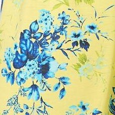 bright lemon floral toss