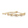 Haus of Brilliance 14K Yellow Gold Plated Silver 1/10 Cttw Diamond Infinity Heart Bolo Bracelet - 2 of 4