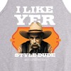 Men's - The Big Lebowski - I Like Yer Style Dude Graphic Tank Top - 2 of 2