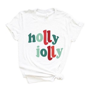 Simply Sage Market Women's Holly Jolly Colorful Short Sleeve Graphic Tee - 1 of 4