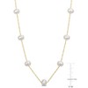 EVERLY JEWELRY | 10k Yellow Gold Cultured Freshwater Pearl Tin Cup Necklace, 17" - 4 of 4