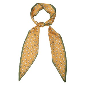 Allegra K Women's Fashion Skinny Scarves Hair Band Ribbon Bag Accessory Neckerchief - 1 of 4