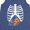 Girls' - Instant Message - Pizza Nuggets Skeleton Graphic Sleeveless Aline Dress - 2 of 4