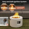 Tangkula 40,000 BTU Outdoor Fire Pit Table Set w/ Tank Holder Stainless Steel Burner - 4 of 4