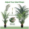 Tree City 6 Ft Artificial Palm Tree - Realistic Fake Areca Palm Plant in Pot, Tropical Faux Tree for Indoor & Outdoor Decor - 4 of 4