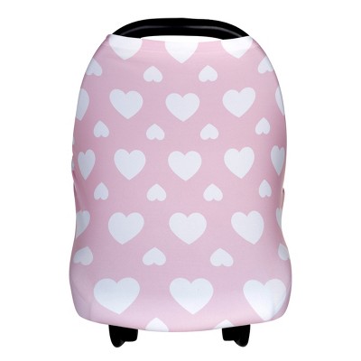 KeaBabies Carseat Canopy Cover,  Sweetheart  Pink