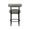Meridian Furniture,Bordeaux Green Vegan Leather Counter Stool, Set of 2 - 4 of 4