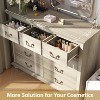 9 Drawer Dresser for Bedroom, Tall Chest with Carved Metal Handles and Wooden Legs, Elegant Storage for Hallway or Closet - 3 of 4