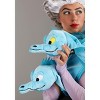 HalloweenCostumes.com   Women  Disney Little Mermaid Flotsam and Jetsam Costume Scarf, Blue - 4 of 4