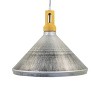 Yosemite Home Decor Gris Plateado Collection One Light Pendant, Silver Grey - 3 of 4