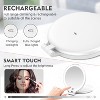 FUNTOUCH 7'' Travel Makeup Mirror with 10X Magnifying, 3 Color Lights, 2-Sided, Portable and Rechargeable Travel Essential - 4 of 4
