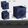 Sorbus 11 Inch 6 Pack Collapsible Fabric Storage Bins with Clear Window - for Organizing Clothes, Toys, Books, Shelves, Closets & more - 3 of 4