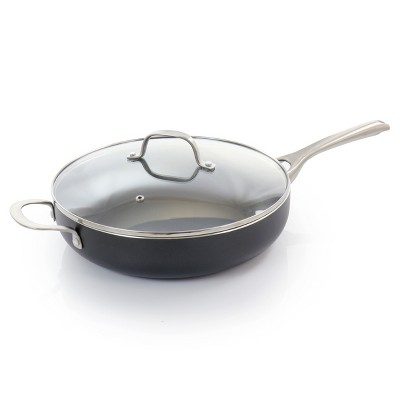 Oster Palladium 4.8 Quart Aluminum Saute Pan with Glass Lid