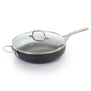 Oster Palladium 4.8 Quart Aluminum Saute Pan with Glass Lid - 1 of 4