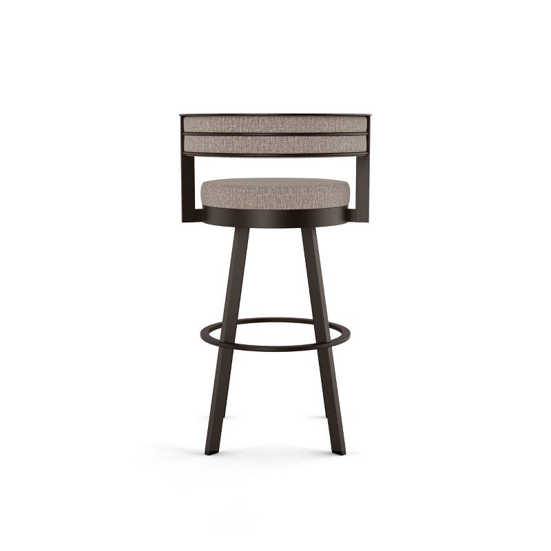 26" Browser Swivel Counter Height Barstool with Upholstered Seat - Amisco, 5 of 10