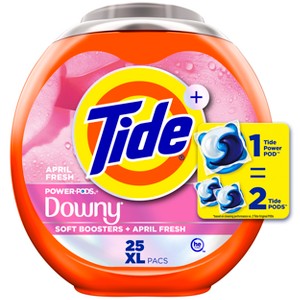 Tide April Fresh Power Pods with Downy HE Compatible Laundry Detergent Pacs - 1 of 4