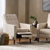 CAVINAS Mid-Century Modern Wingback Chair, Reclining Chair, Armchair with Footrest, Single Sofa Chair, Comfy Reading Chair for Bedroom, Living Room - 2 of 4
