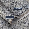 Area Rug - Machine Washable Non-Slip Low Pile Vintage Distressed Print Rug for Living Room, Bedroom, Dining Room & Home Office - 3 of 4