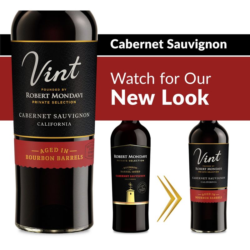 Robert Mondavi Private Selection Bourbon Barrel Aged Cabernet Sauvignon Red Wine - 750ml Bottle, 4 of 19