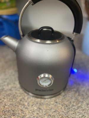 1.7 L Electric Kettle With Thin Chrome Trim Band - Painted Stainless Steel  - Figmint™ : Target