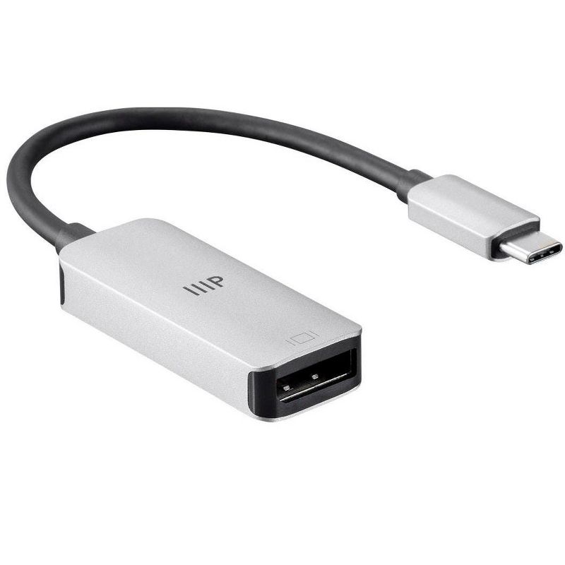Monoprice USB-C DisplayPort Adapter 4K DisplayPort - Aluminum Body, Compact, Plug and Play - Consul Series, 2 of 7