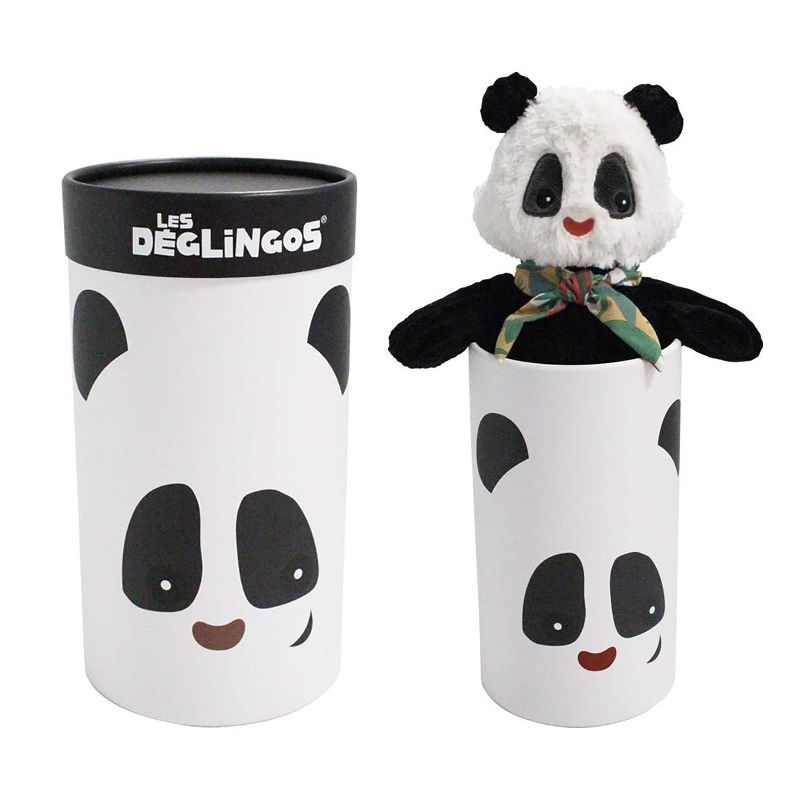 TriAction Toys Les Deglingos Big Simply Plush Animal In Tube | Rototos the Panda, 1 of 4