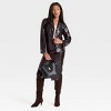 Women's Faux Leather Jacket - A New Day™ Brown - 3 of 3
