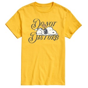 Men's - Peanuts - Do Not Disturb Snoopy -Men's Short Sleeve Graphic T-Shirt Short Sleeve Graphic T-Shirt - 1 of 4