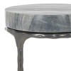 Castiel Hammered Side Table - ACC3718A - Grey Marble - Safavieh - 3 of 4
