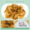 Unique Bargains Alloy Satin Fabric Big Rose Flower Dainty Brooches Pins 1 Pc - 2 of 4
