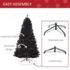 SEVOBAL Party Decorations and Accessories Black Artificial Christmas Tree with Realistic Branches for Halloween, Black, 45.3"*50.5"*82.8" - 3 of 4