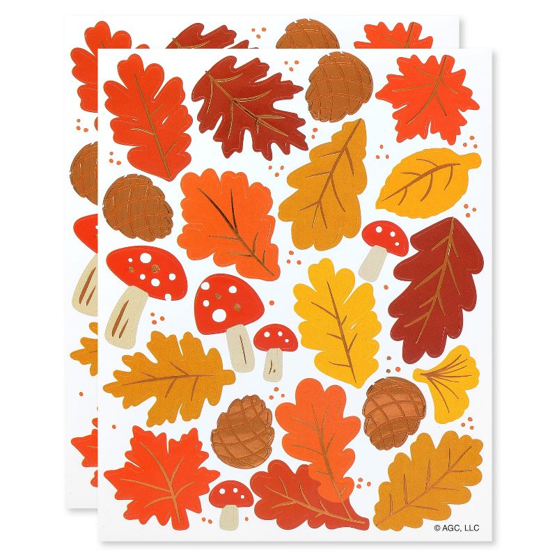 44ct Fall Sticker Sheets &#39;Leaves and Mushrooms&#39;, 4 of 5