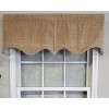 RLF Home 3" Rod Pocket High Quality Fabric Ballard Chenille Regal Valance for Windows 50" x 15" Camel - 2 of 4
