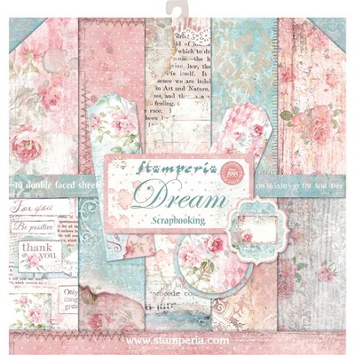 Stamperia Double-sided Paper Pad 12x12 10/pkg-roses, Lace & Wood; 10  Designs/1 Each : Target