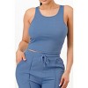 Slickblue Women’s Ribbed Tank & Pant Set, Functional Pockets, Co-ord Outfit, Everyday Wear, Color Options, Size S-L - 4 of 4