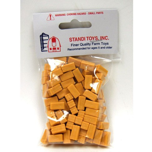 Standi Toys 1/64 Approximately 100 Yellow Plastic Straw Bales