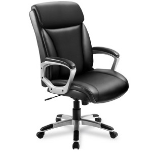 COMHOMA Office Chair High Back PU Leather Ergonomic Executive Chair Black - 1 of 4