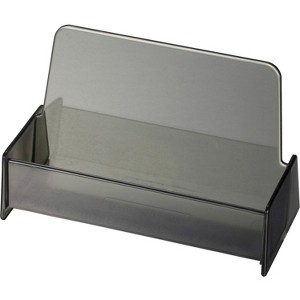 Officemate Business Card Holder 3-7/8"x1-7/8"x2-3/8" Smoke 97833 - 1 of 1