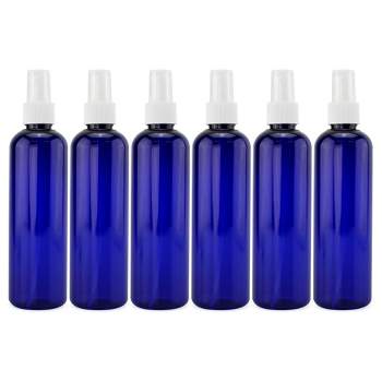 Cornucopia Brands 8oz PLASTIC Spray Bottles w/ White Fine Mist Atomizers; for Cleaning, Aromatherapy, Beauty