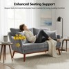 Karl Home |Linen Blend Mid-Century Modern Small Spaces Loveseat Two-Seater Sofa With Solid Wood Base - 4 of 4