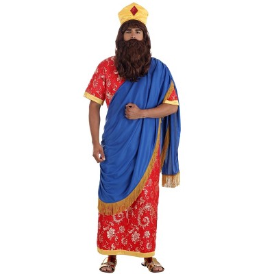 HalloweenCostumes.com X Large   Haman Purim Costume for Adults, Red/Orange/Blue