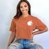 Simply Sage Market Women's Apple Heart Mini Short Sleeve Garment Dyed Tee - 2 of 2
