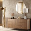 Serio Circle Brushed Aluminum Frame Large Circle Gold Round Wall Mirror -The Pop Home - 2 of 4