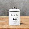 Amici Pet Haute Dog Gourmet Biscuits Metal Storage Canister, 72 oz. , White & Black - 4 of 4