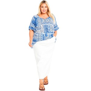 Avenue Women's Plus Size Tess Top - 1 of 4