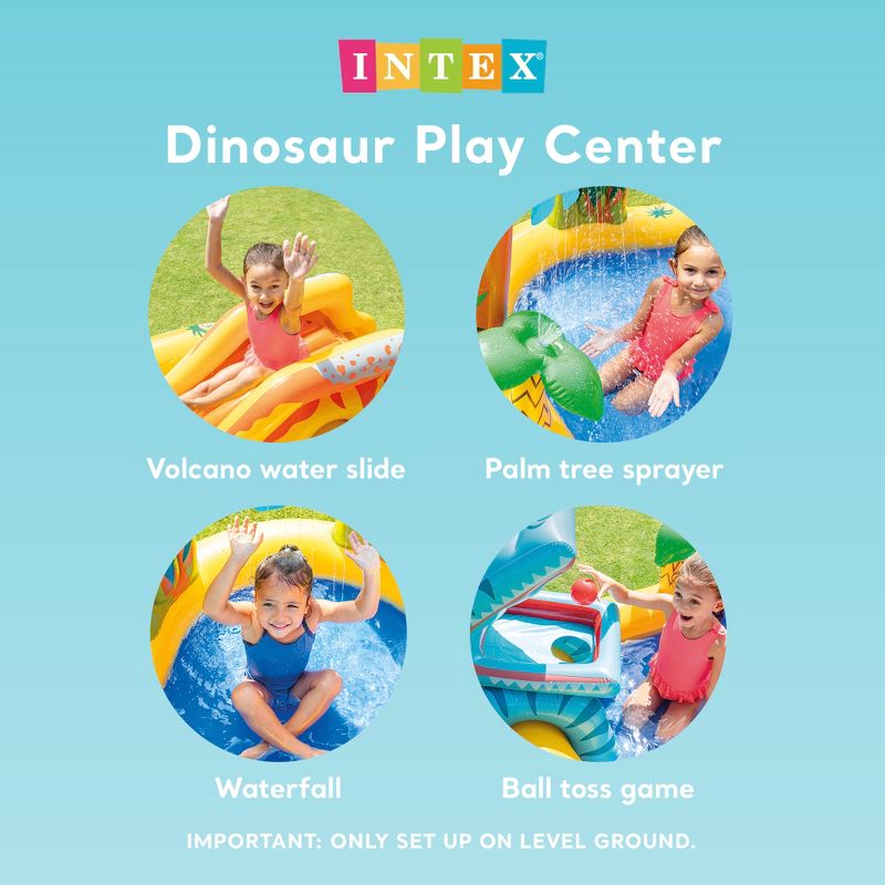 Intex Inflatable Kids Dinosaur Play Center Outdoor Water Park Pool with Slide, 3 of 7